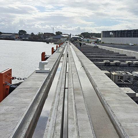 Poutre de quai finalisée